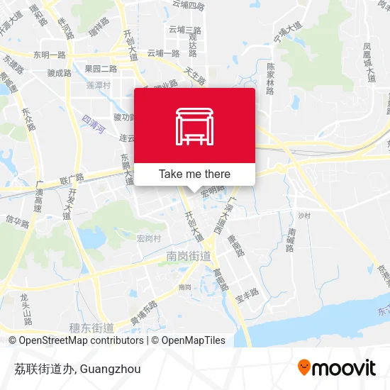 荔联街道办 map