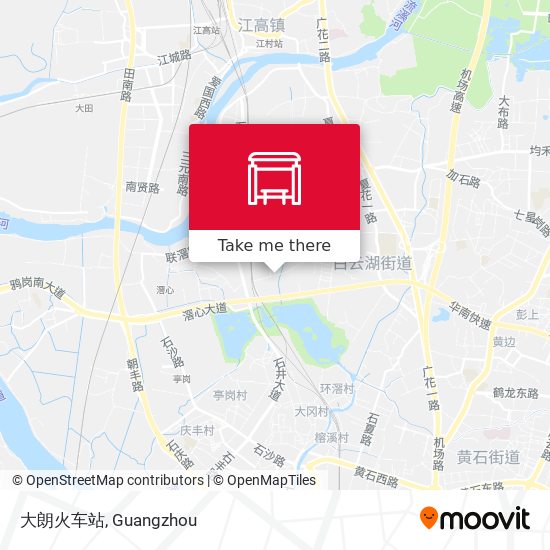 大朗火车站 map