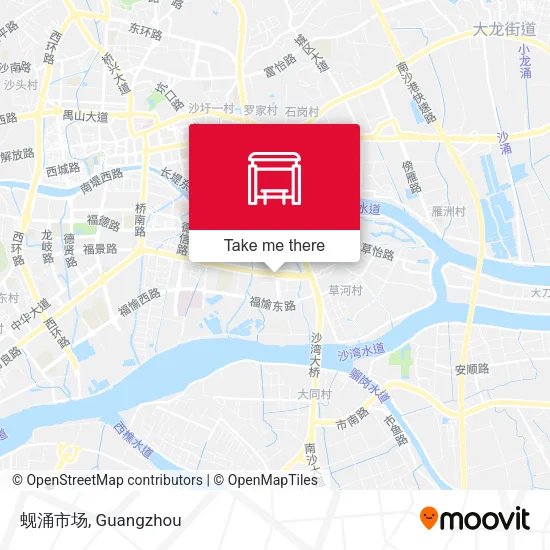 蚬涌市场 map