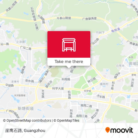 崖鹰石路 map