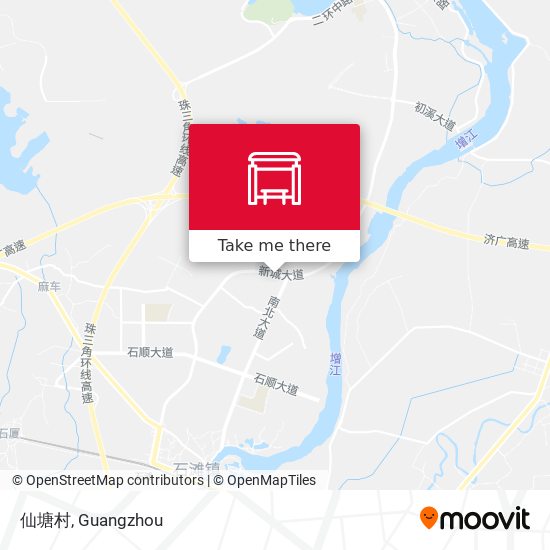 仙塘村 map