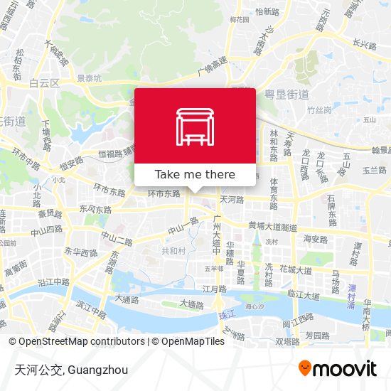 天河公交 map
