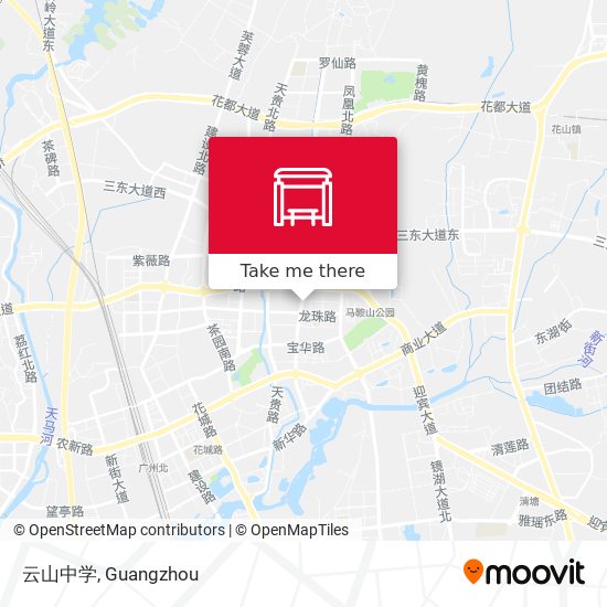 云山中学 map