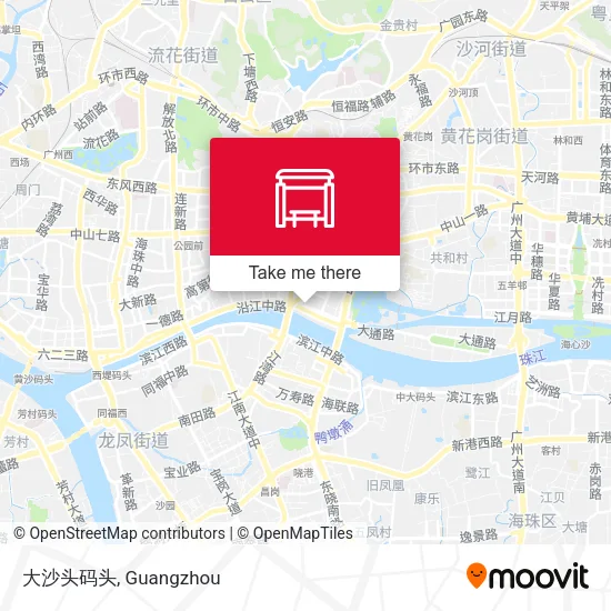大沙头码头 map