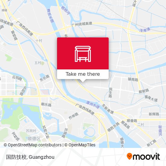 国防技校 map
