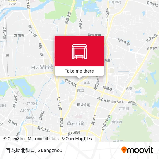 百花岭北街口 map