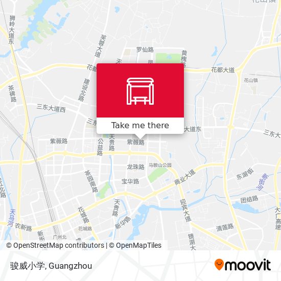 骏威小学 map