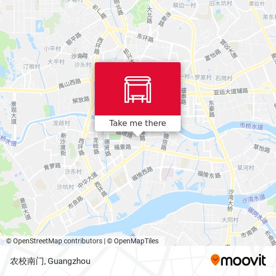 农校南门 map