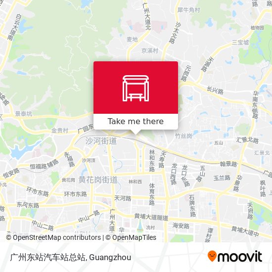 广州东站汽车站总站 map
