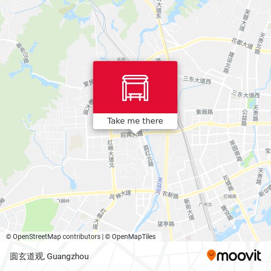 圆玄道观 map