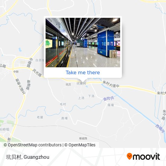 坑贝村 map