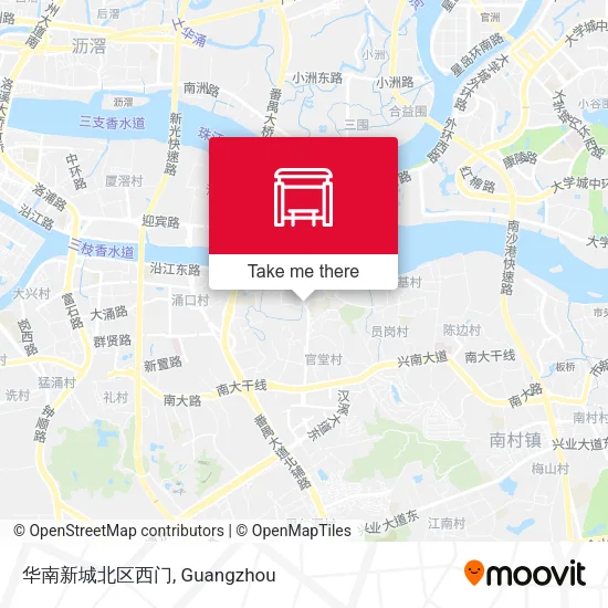 华南新城北区西门 map