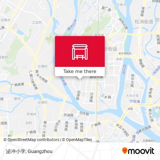 泌冲小学 map