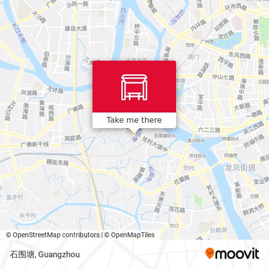 石围塘 map