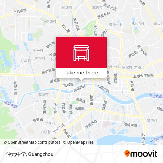仲元中学 map