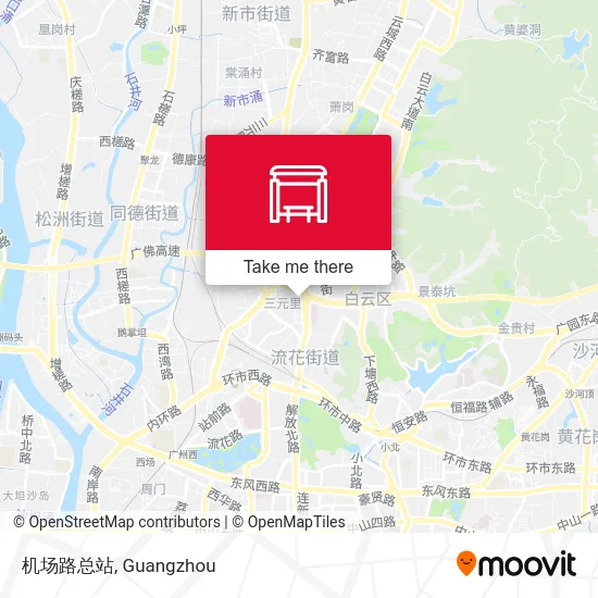 机场路总站 map