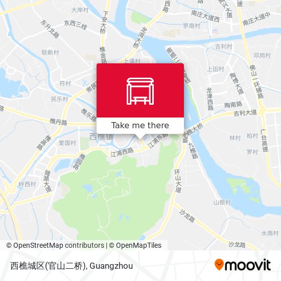 西樵城区(官山二桥) map