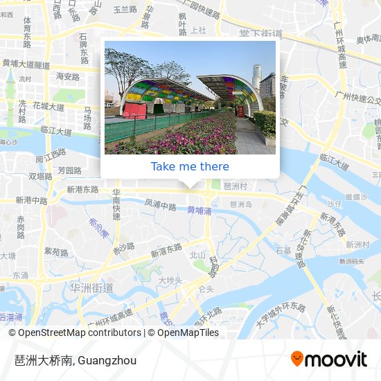 琶洲大桥南 map