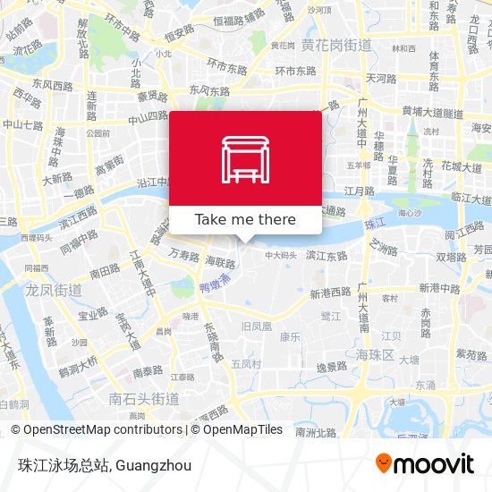 珠江泳场总站 map