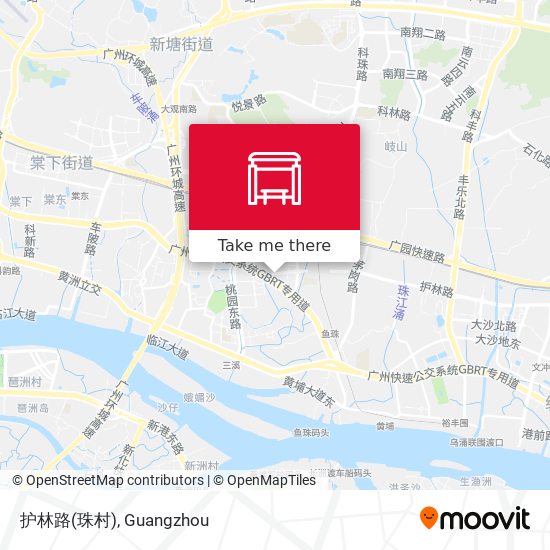 护林路(珠村) map