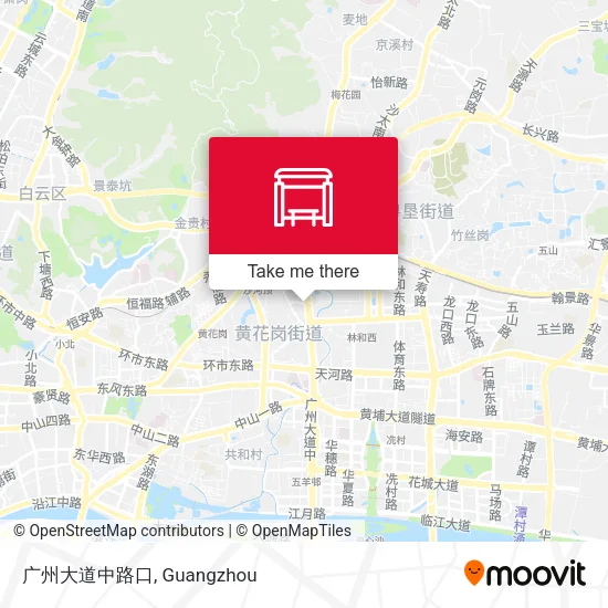 广州大道中路口 map