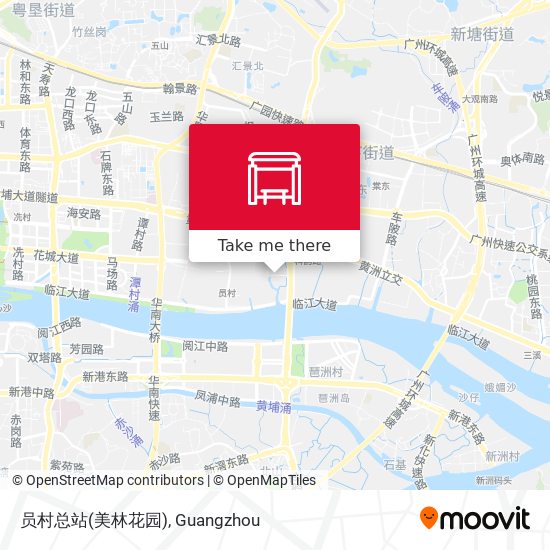 员村总站(美林花园) map