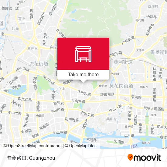 淘金路口 map