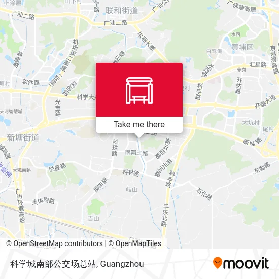 科学城南部公交场总站 map