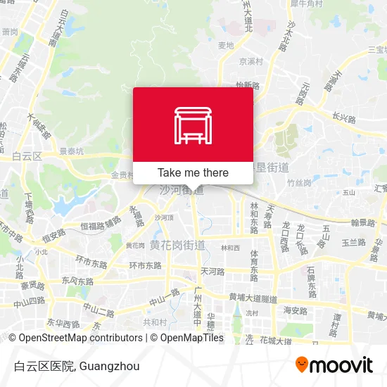 白云区医院 map