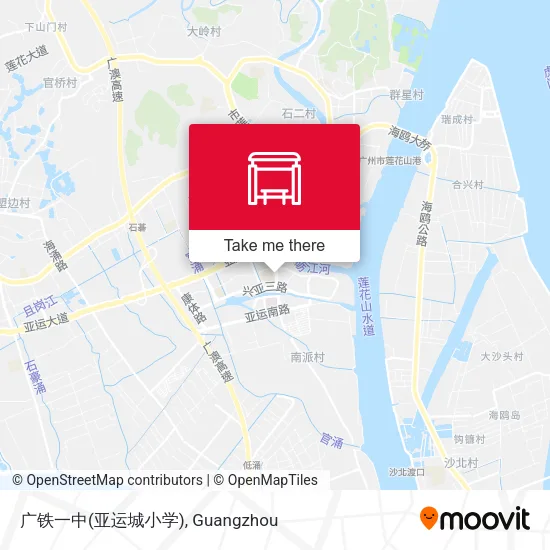 广铁一中(亚运城小学) map
