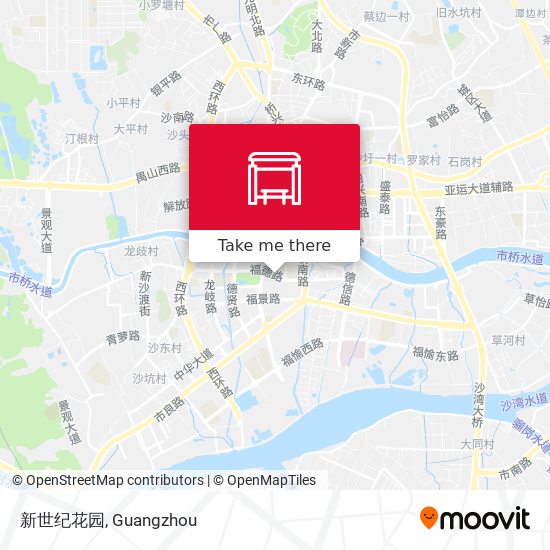 新世纪花园 map