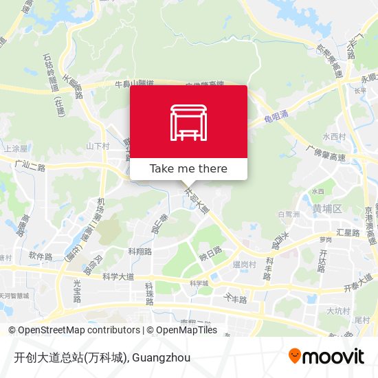 开创大道总站(万科城) map