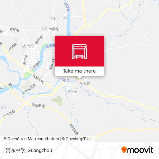 河东中学 map