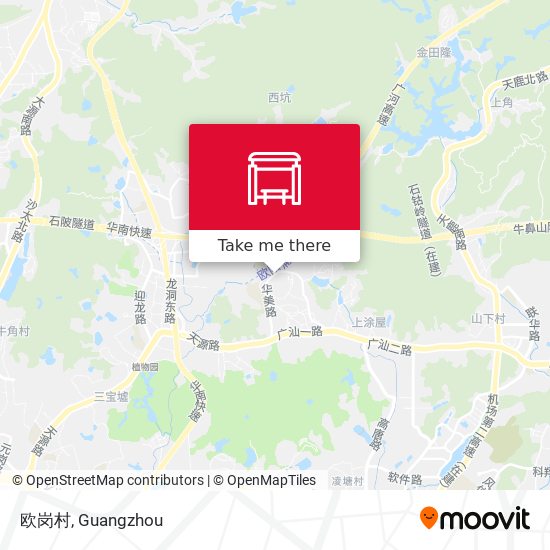 欧岗村 map