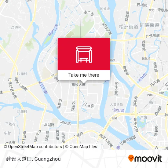 建设大道口 map