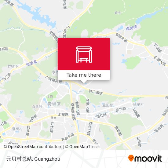 元贝村总站 map