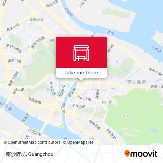 南沙牌坊 map