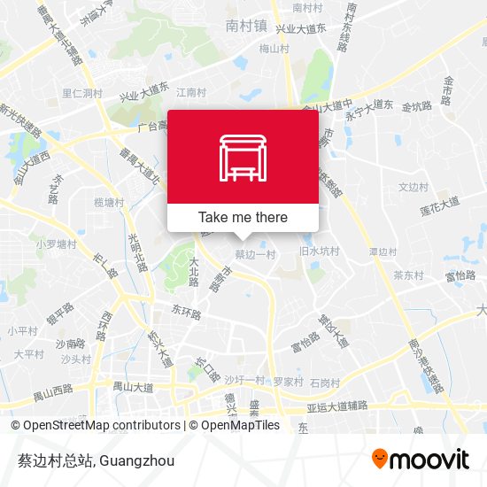 蔡边村总站 map
