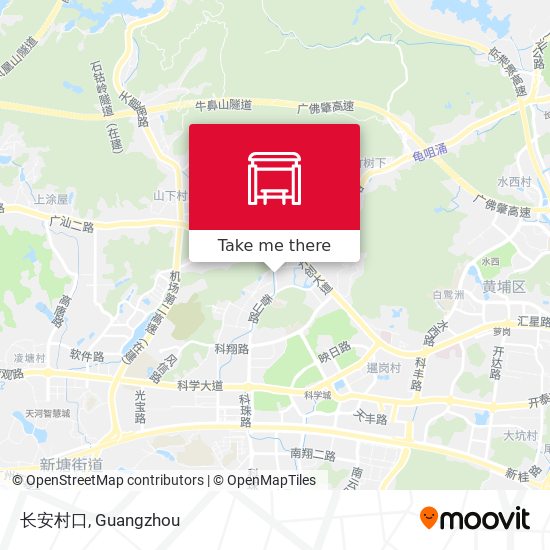 长安村口 map