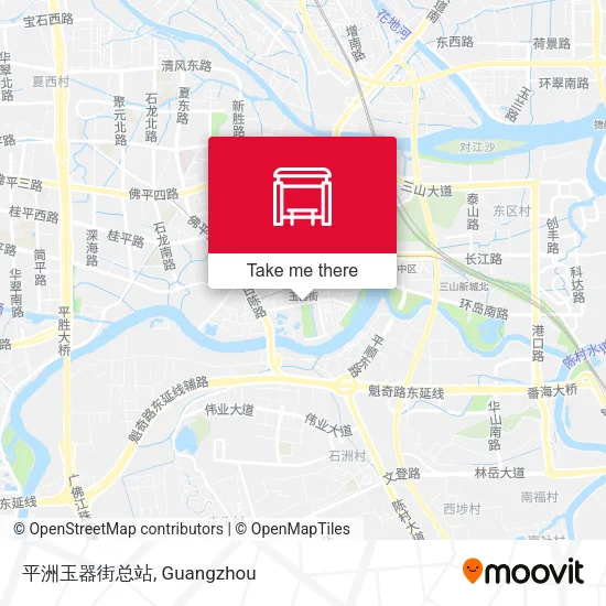 平洲玉器街总站 map