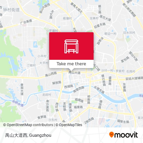 禺山大道西 map