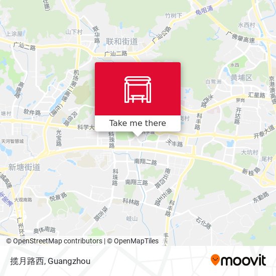揽月路西 map