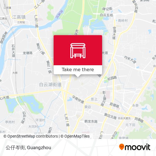 公仔岑街 map