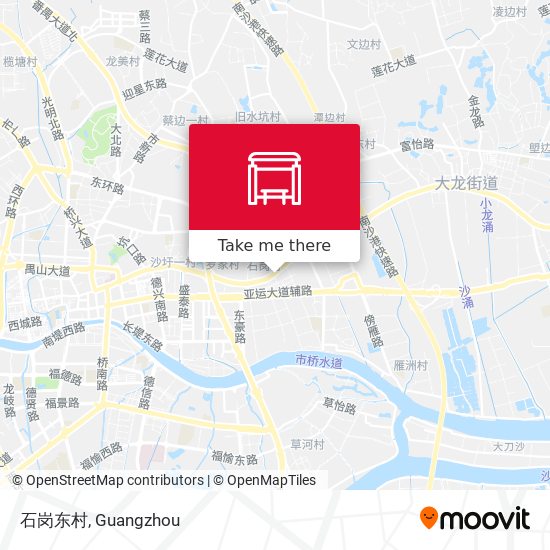 石岗东村 map