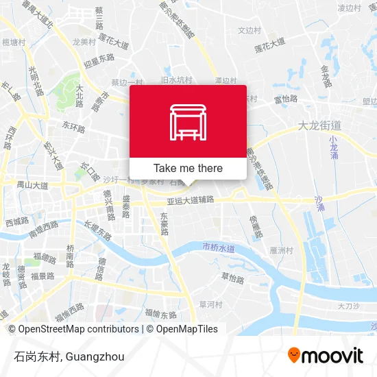 石岗东村 map