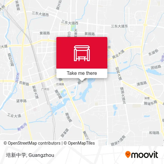 培新中学 map