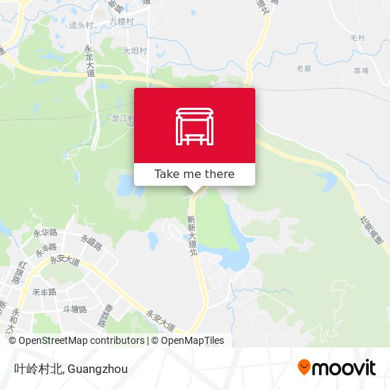 叶岭村北 map