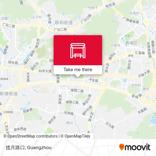 揽月路口 map