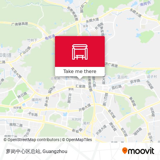 萝岗中心区总站 map