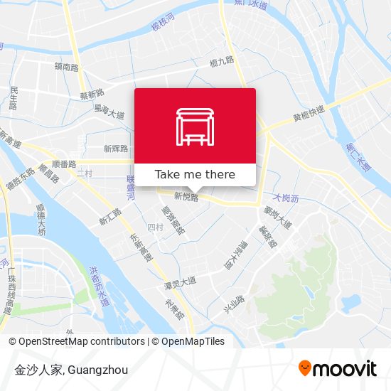 金沙人家 map